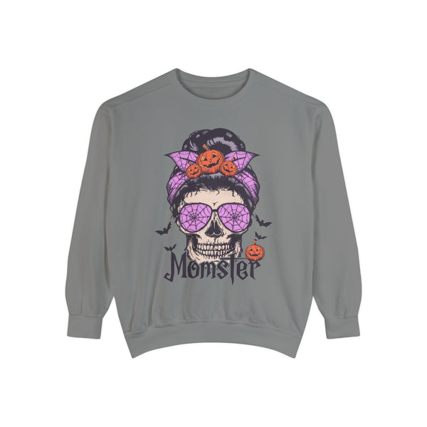 Momster - Halloween Skull Mom Life Graphic Sweater