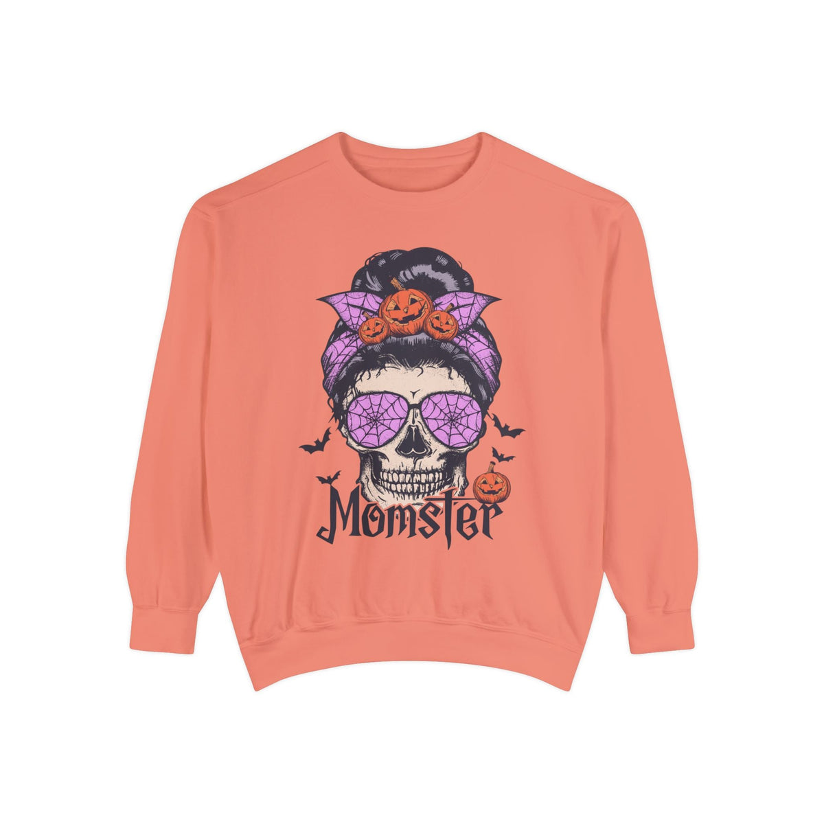 Momster - Halloween Skull Mom Life Graphic Sweater