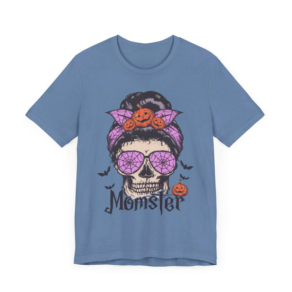 Momster - Halloween Skull Mom Life Graphic Tee