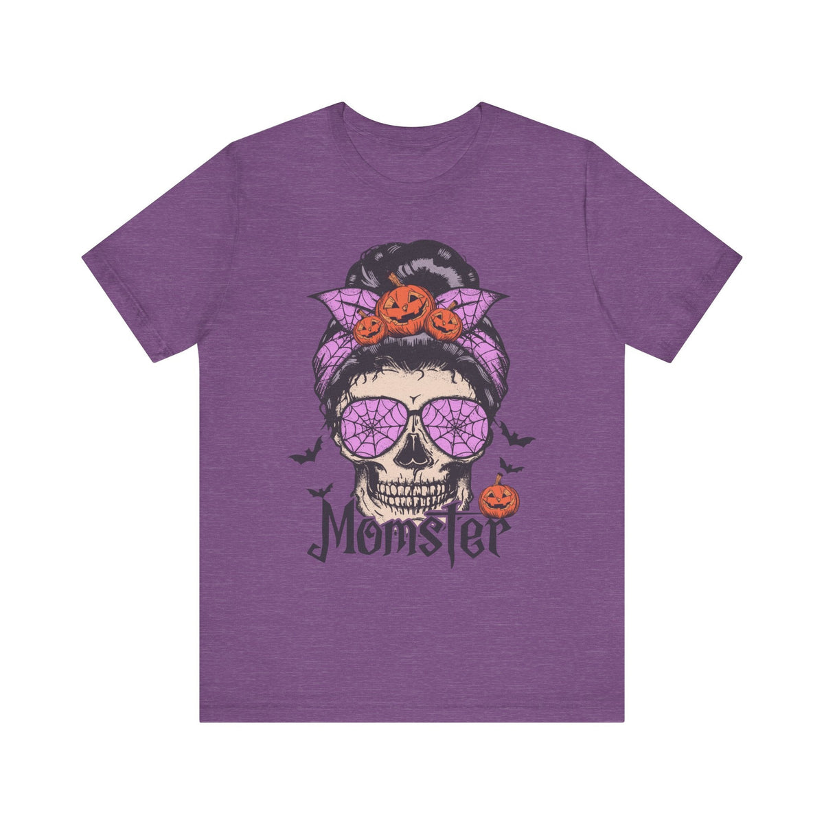 Momster - Halloween Skull Mom Life Graphic Tee