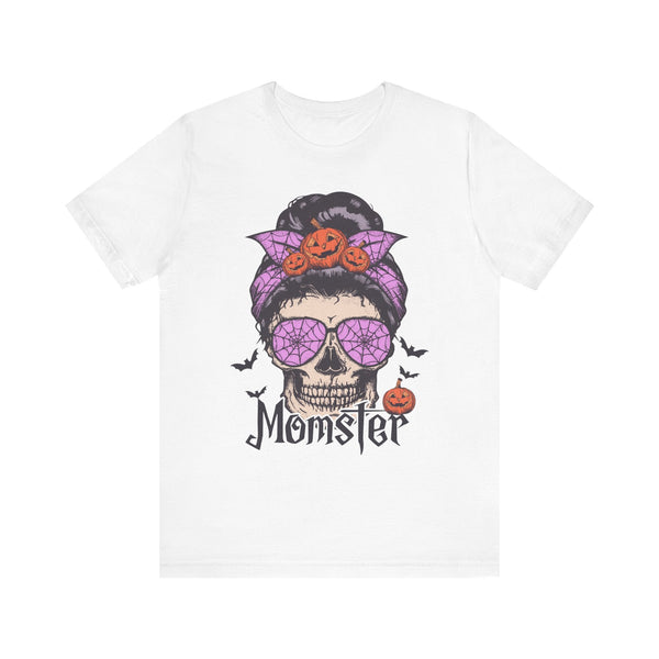 Momster - Halloween Skull Mom Life Graphic Tee