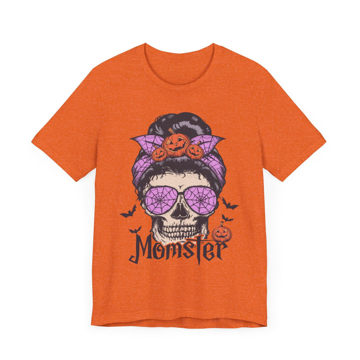 Momster - Halloween Skull Mom Life Graphic Tee