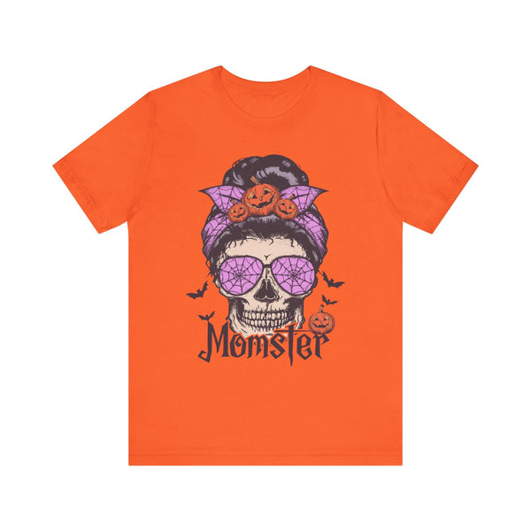 Momster - Halloween Skull Mom Life Graphic Tee