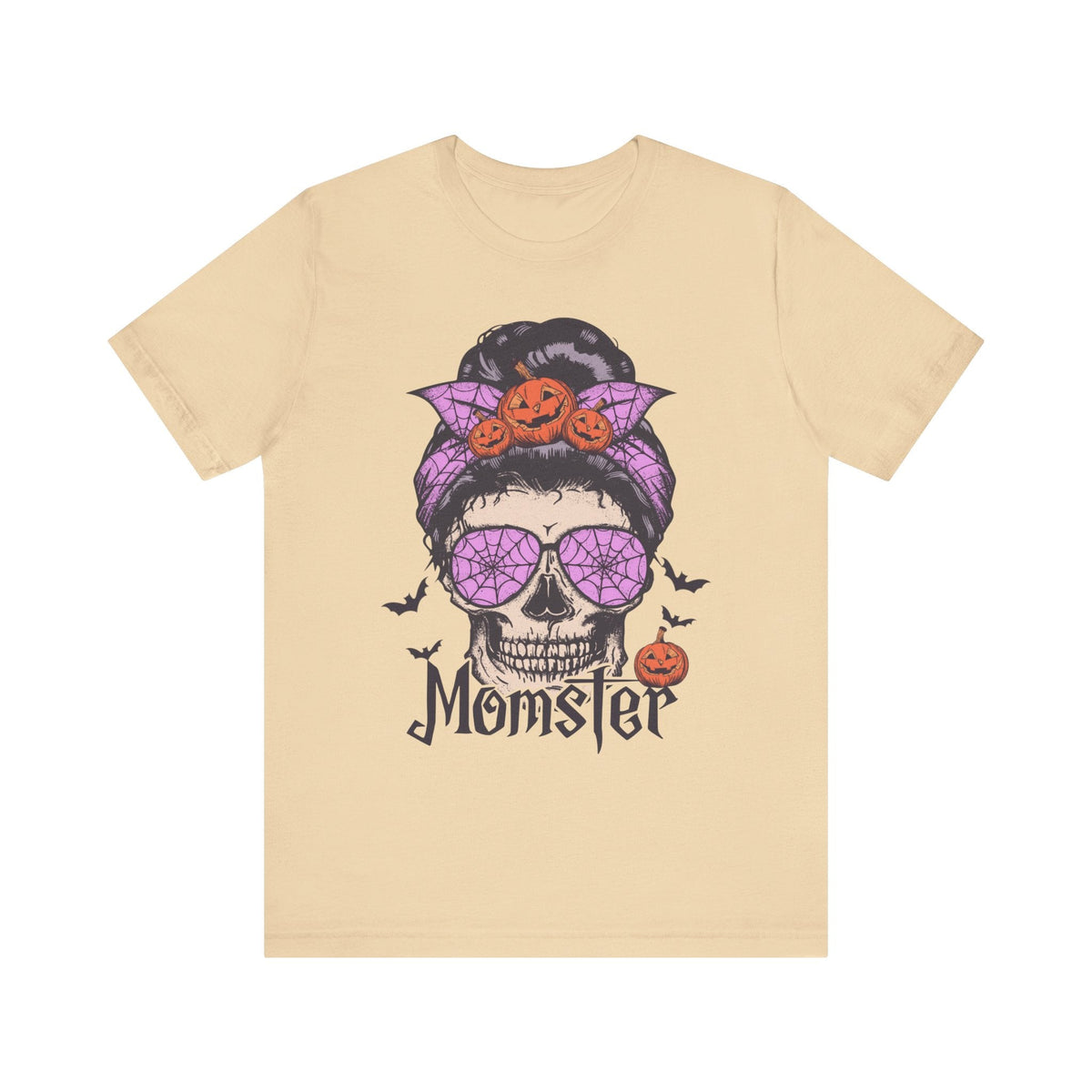 Momster - Halloween Skull Mom Life Graphic Tee