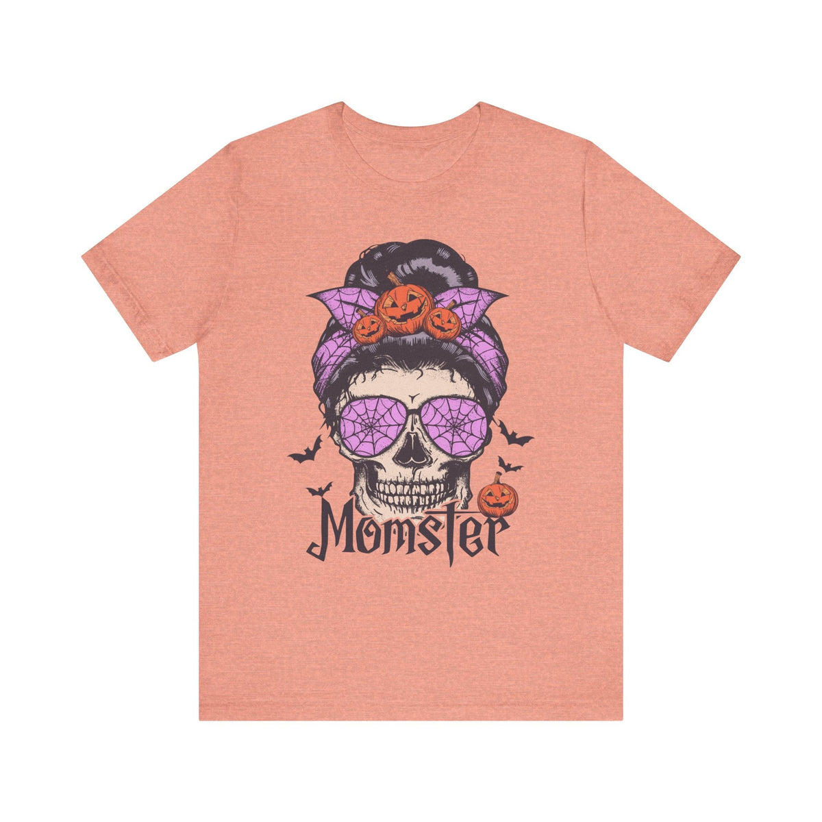 Momster - Halloween Skull Mom Life Graphic Tee