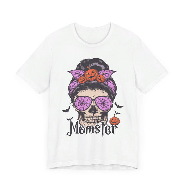 Momster - Halloween Skull Mom Life Graphic Tee