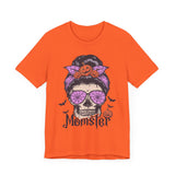 Momster - Halloween Skull Mom Life Graphic Tee