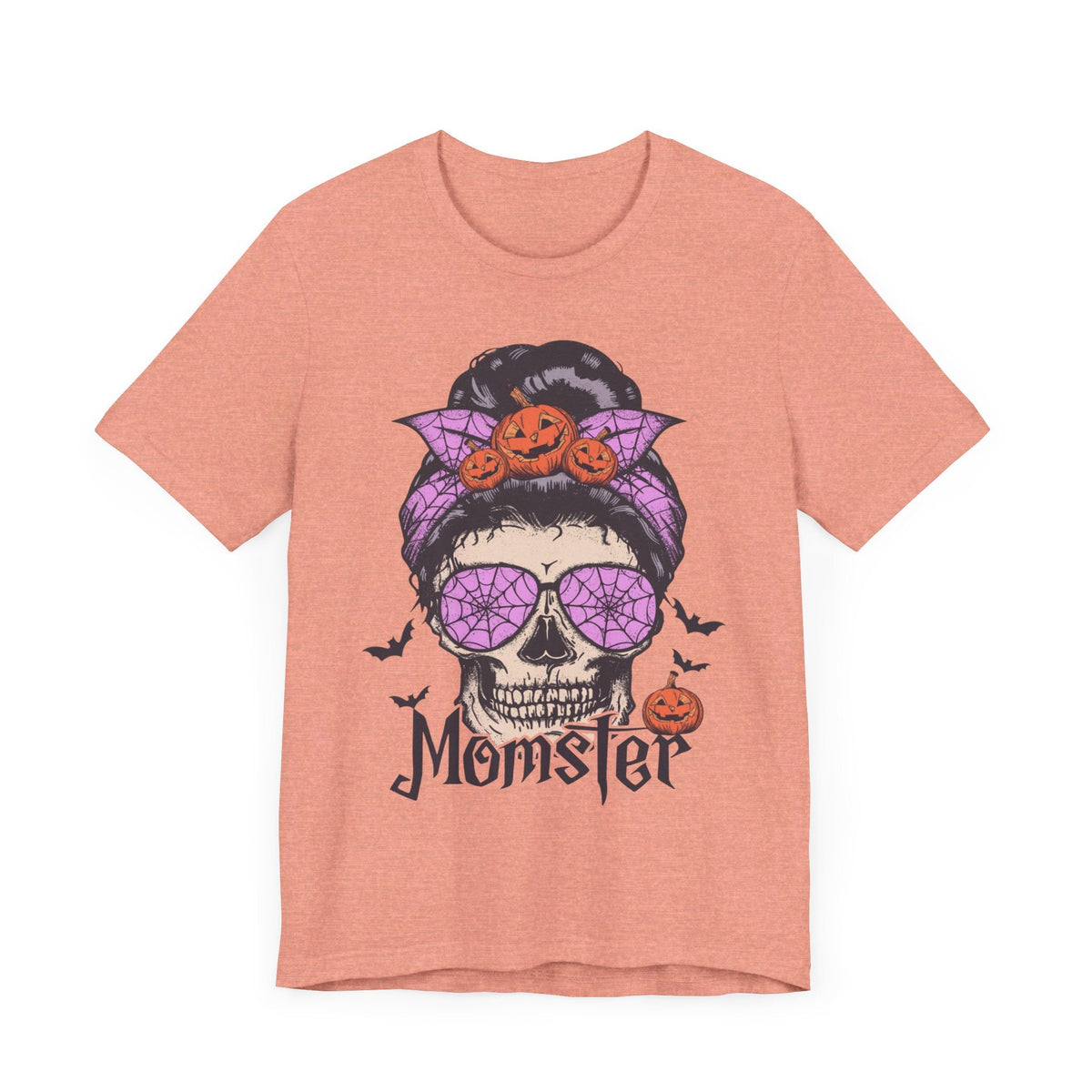 Momster - Halloween Skull Mom Life Graphic Tee