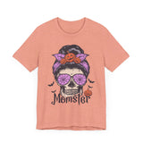 Momster - Halloween Skull Mom Life Graphic Tee