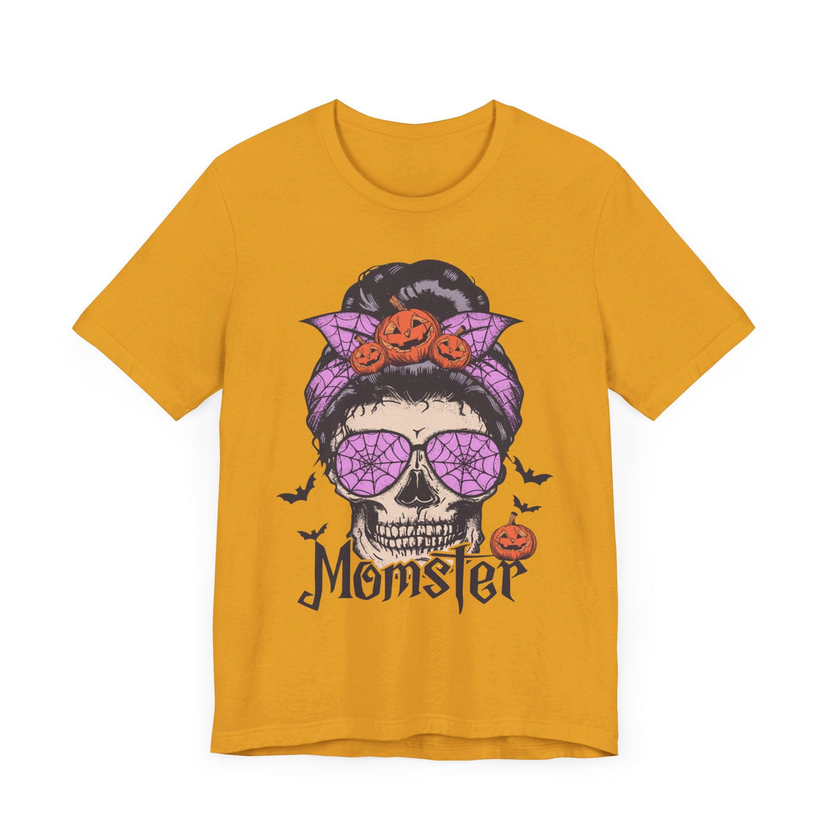 Momster - Halloween Skull Mom Life Graphic Tee