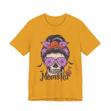 Momster - Halloween Skull Mom Life Graphic Tee