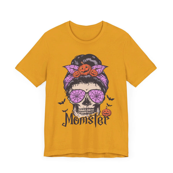 Momster - Halloween Skull Mom Life Graphic Tee