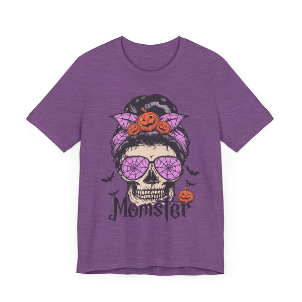 Momster - Halloween Skull Mom Life Graphic Tee