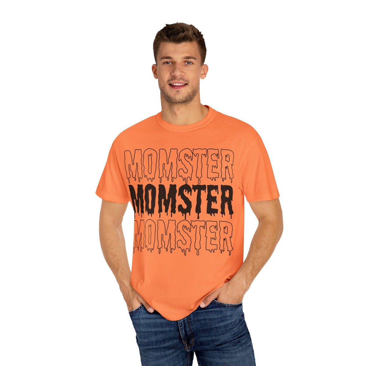 Momster Halloween T-Shirt - Funny Halloween Graphic Tee for Moms - Spooky Cute Mom Costume Shirt