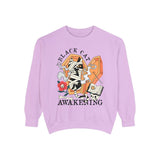 Mummy Cat Halloween Sweatshirt - Coffin & Wrapped Feline Graphic Sweater