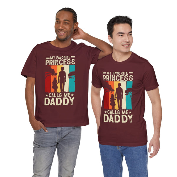 My Favorite Princess Calls Me Daddy Unisex Jersey Short Sleeve Tee