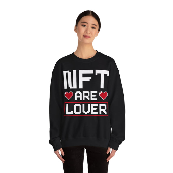 NFT Art Lover Crypto Crewneck Sweatshirt – Cryptocurrency Shirt for Enthusiasts, Traders, and Meme Lovers