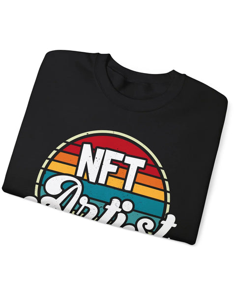 NFT Artist Logo Crypto Crewneck Sweatshirt For Enthusiasts Traders Meme Lovers