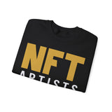 NFT Artists Gold Crypto Crewneck Sweatshirt – Cryptocurrency Shirt for Enthusiasts, Traders, and Meme Lovers