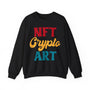 NFT Crypto Art Crypto Crewneck Sweatshirt – Cryptocurrency Shirt for Enthusiasts, Traders, and Meme Lovers