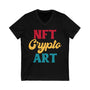 NFT Crypto Art Crypto V-Neck – Cryptocurrency Shirt for Enthusiasts, Traders, and Meme Lovers