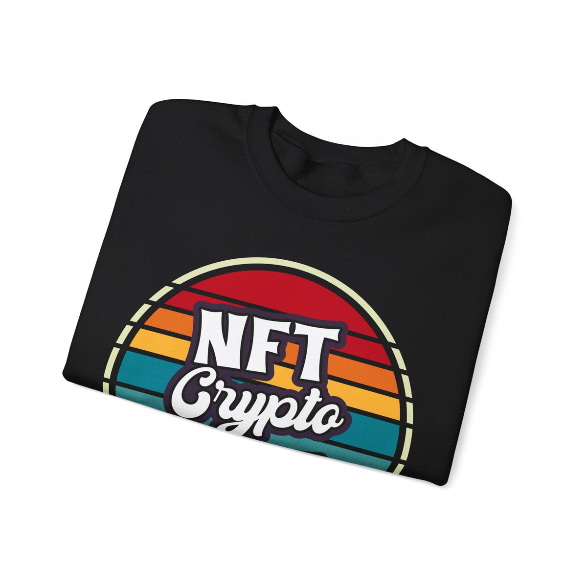 NFT Crypto Art Design Crypto Crewneck Sweatshirt – Cryptocurrency Shirt for Enthusiasts, Traders, and Meme Lovers