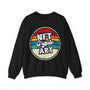 NFT Crypto Art Design Crypto Crewneck Sweatshirt – Cryptocurrency Shirt for Enthusiasts, Traders, and Meme Lovers