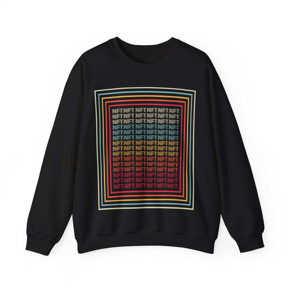 NFT Design Crypto Crewneck Sweatshirt – Cryptocurrency Shirt for Enthusiasts, Traders, and Meme Lovers