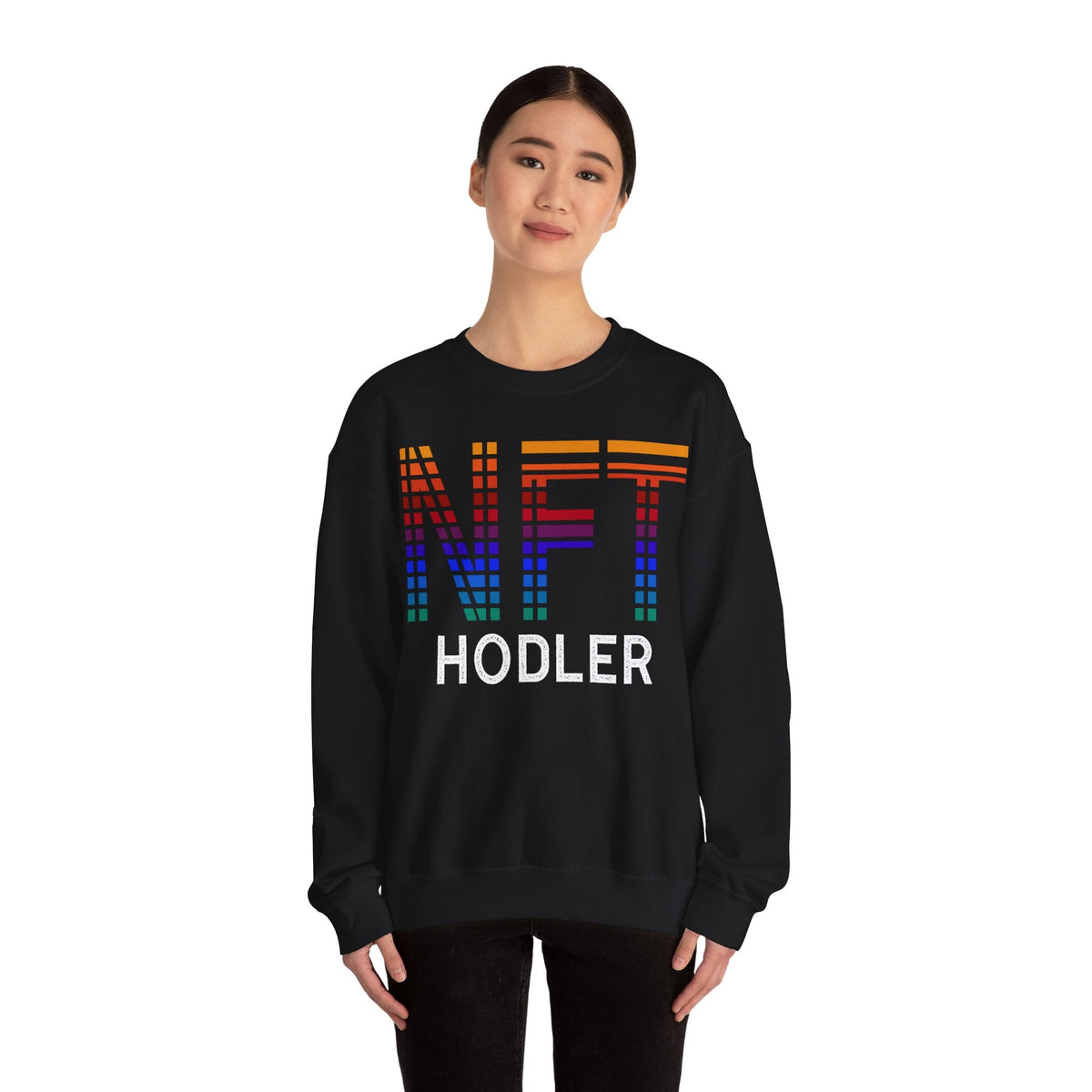 NFT Hodler Crypto Crewneck Sweatshirt – Cryptocurrency Shirt for Enthusiasts, Traders, and Meme Lovers