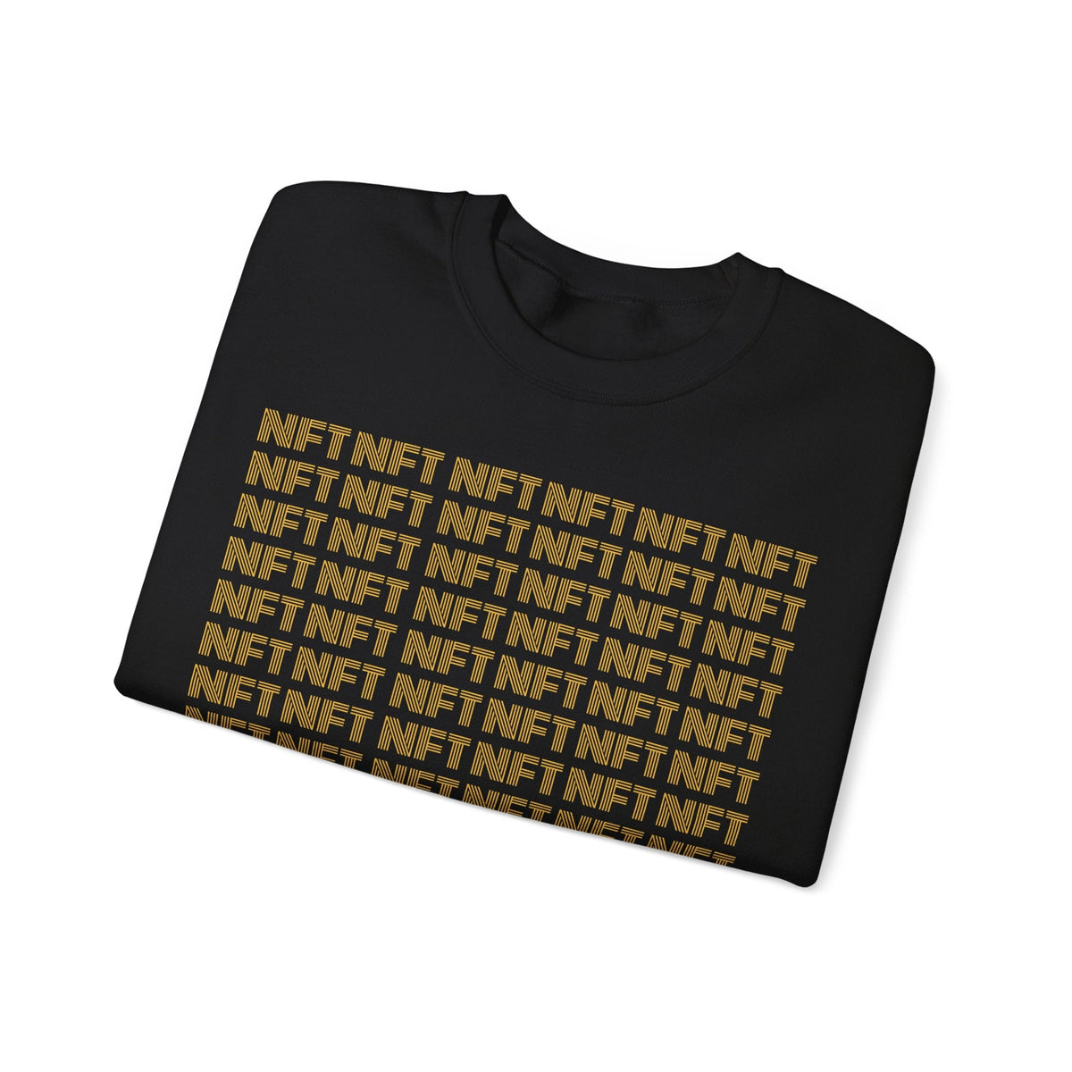 NFT Pattern Crypto Crewneck Sweatshirt – Cryptocurrency Shirt for Enthusiasts, Traders, and Meme Lovers