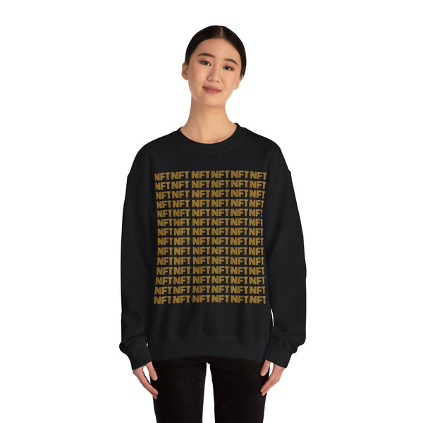 NFT Pattern Crypto Crewneck Sweatshirt – Cryptocurrency Shirt for Enthusiasts, Traders, and Meme Lovers