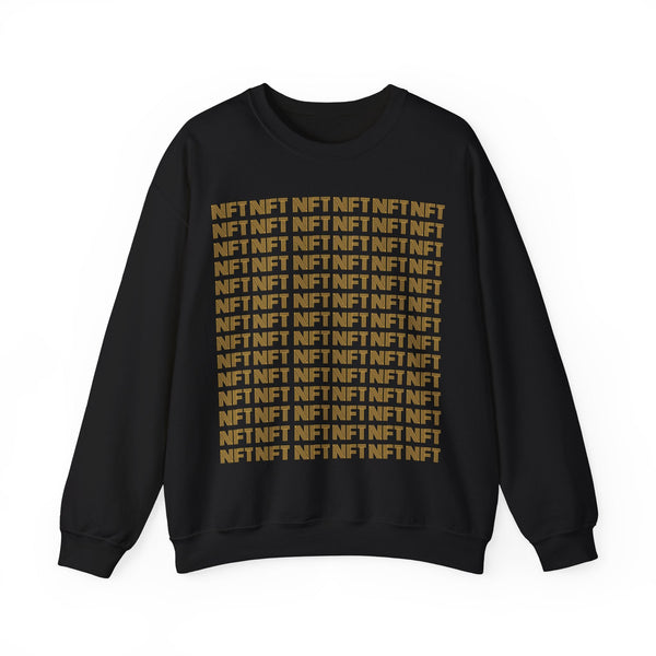 NFT Pattern Crypto Crewneck Sweatshirt – Cryptocurrency Shirt for Enthusiasts, Traders, and Meme Lovers