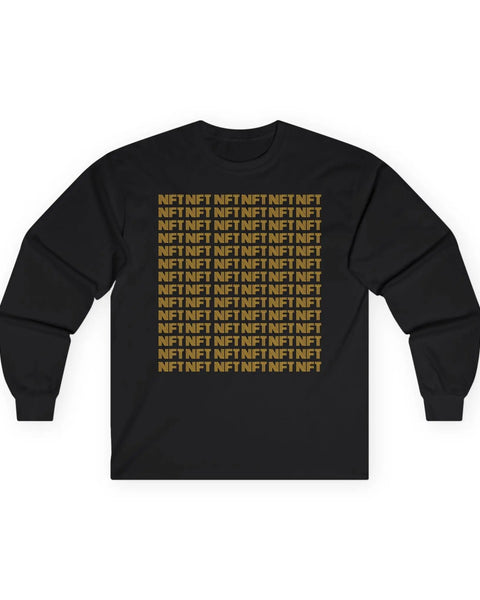 NFT Pattern Crypto Long Sleeve Shirt For Enthusiasts And Traders
