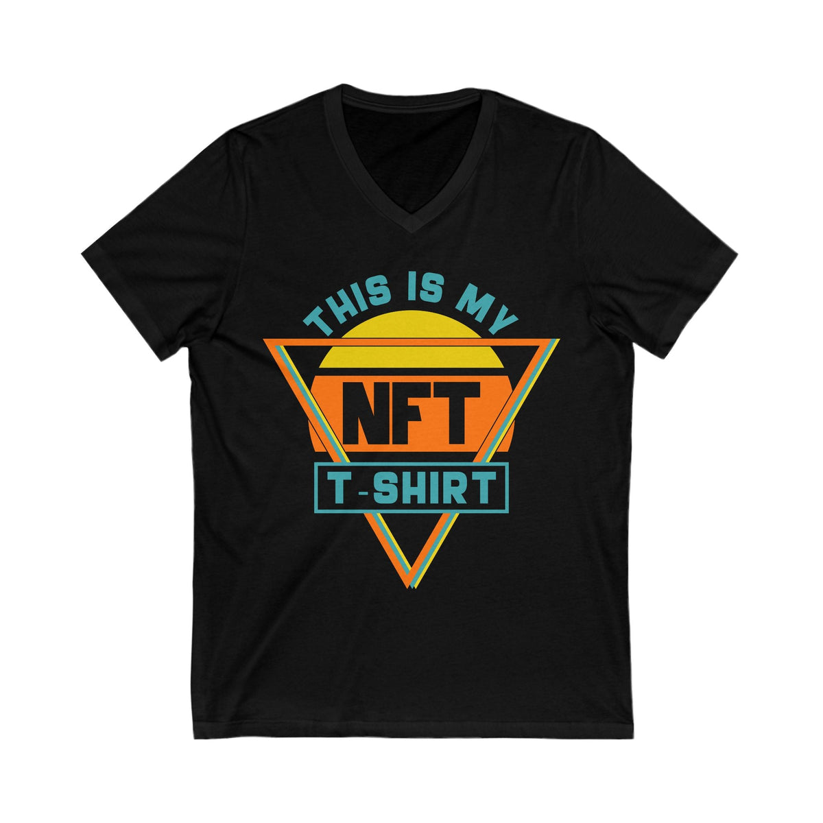 NFT V-Neck Design Crypto V-Neck – Cryptocurrency Shirt for Enthusiasts, Traders, and Meme Lovers