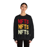 NFTs Graphic Crypto Crewneck Sweatshirt – Cryptocurrency Shirt for Enthusiasts, Traders, and Meme Lovers