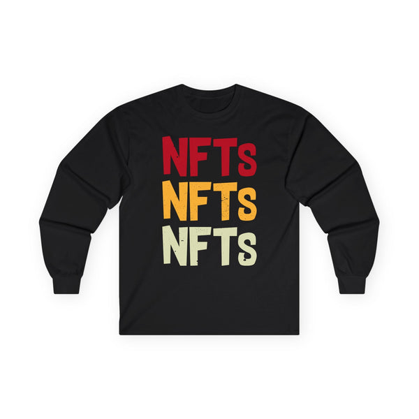 NFTs Graphic Crypto Long Sleeve – Cryptocurrency Shirt for Enthusiasts, Traders, and Meme Lovers