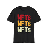 NFTs Graphic Crypto T-Shirt – Cryptocurrency Shirt for Enthusiasts, Traders, and Meme Lovers