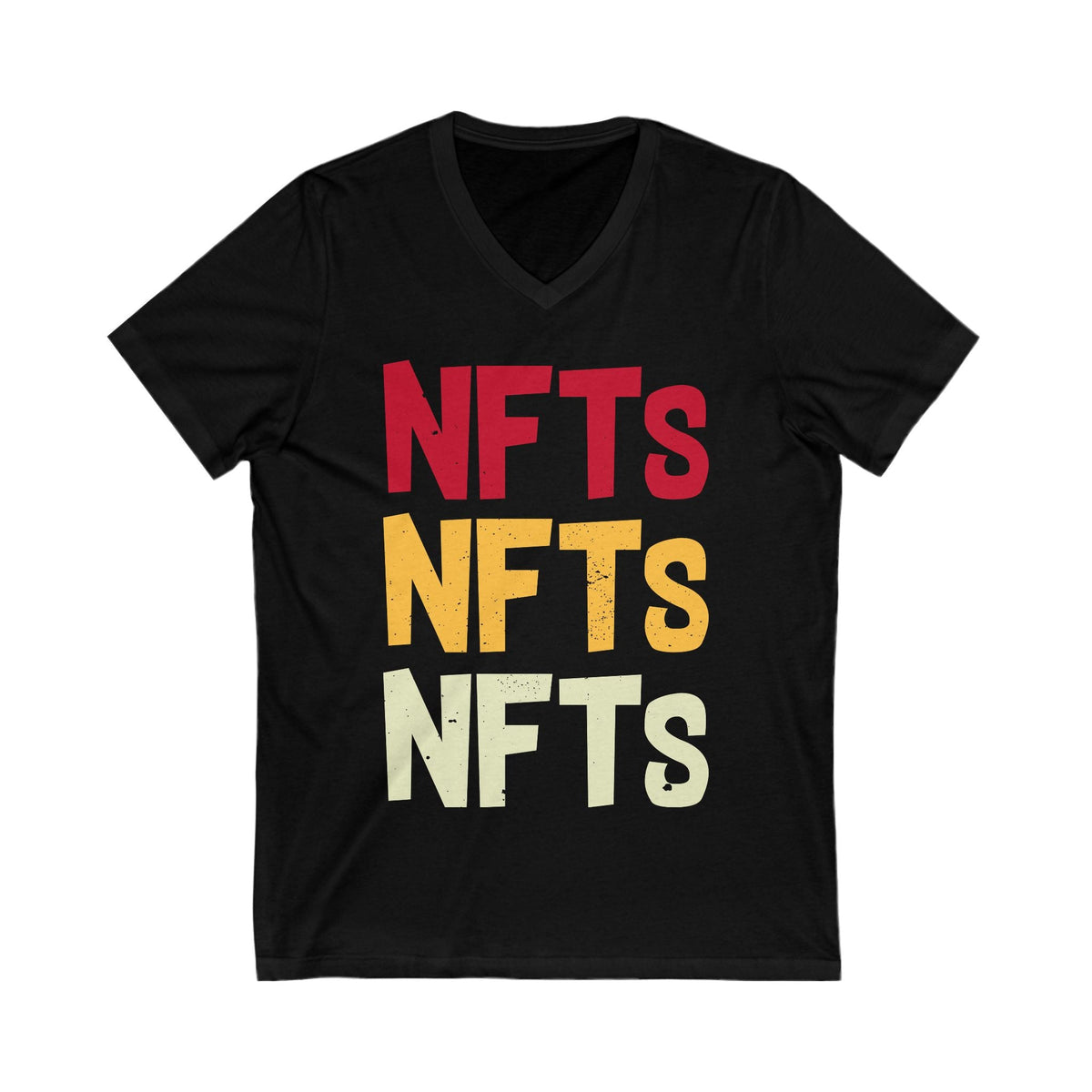 NFTs Graphic Crypto V-Neck – Cryptocurrency Shirt for Enthusiasts, Traders, and Meme Lovers