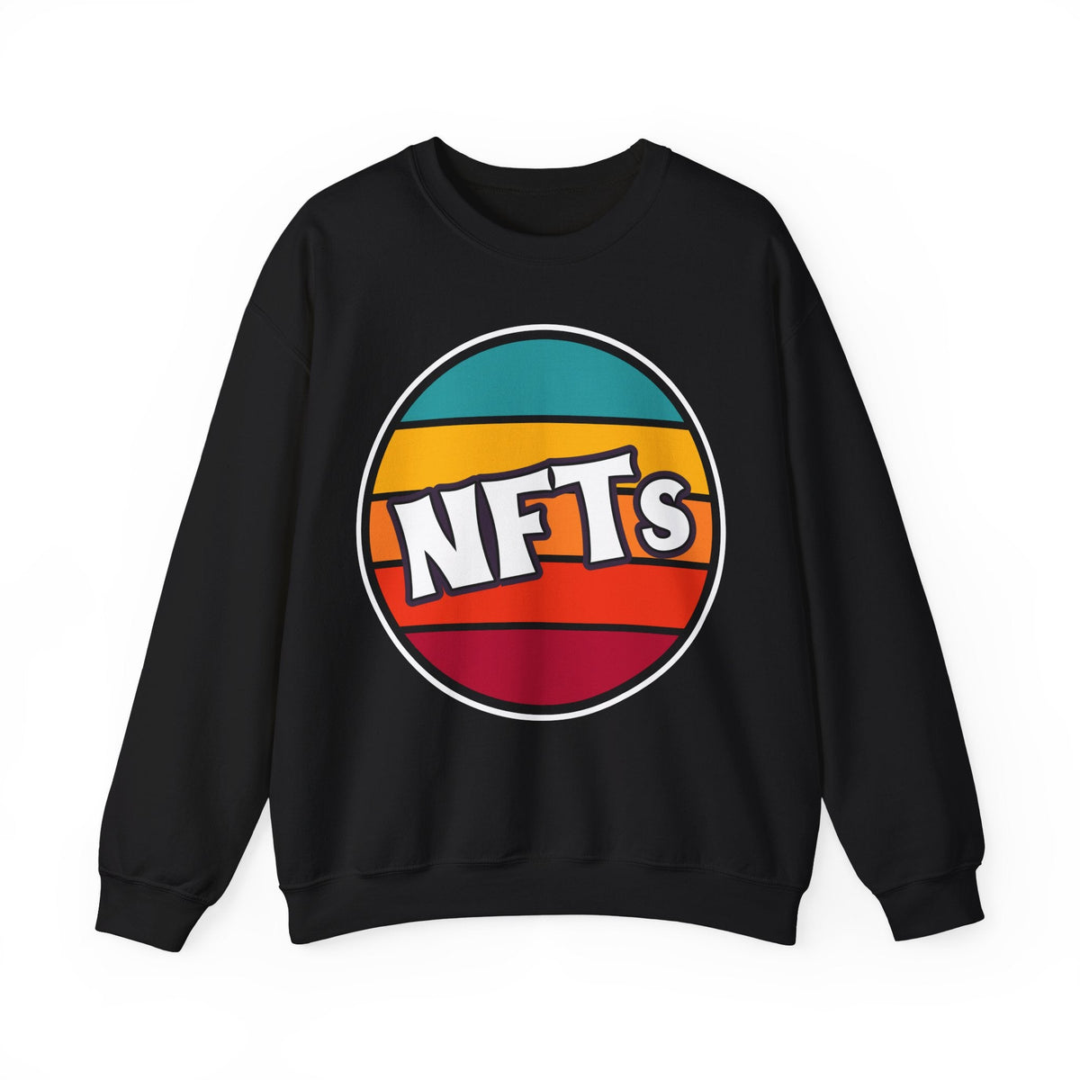 NFTs Logo Crypto Crewneck Sweatshirt – Cryptocurrency Shirt for Enthusiasts, Traders, and Meme Lovers