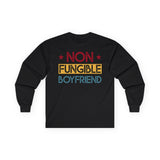 Non Fungible Boyfriend Crypto Long Sleeve – Cryptocurrency Shirt for Enthusiasts, Traders, and Meme Lovers