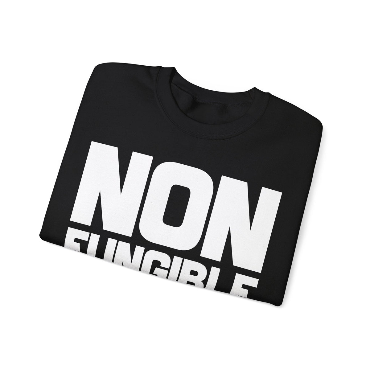 Non Fungible Human Crypto Crewneck Sweatshirt – Cryptocurrency Shirt for Enthusiasts, Traders, and Meme Lovers