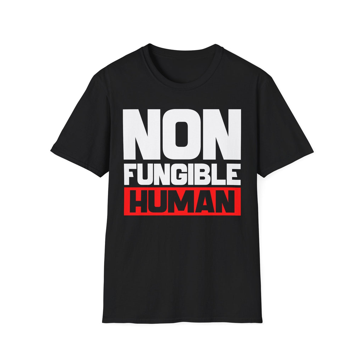 Non Fungible Human Crypto T-Shirt – Cryptocurrency Shirt for Enthusiasts, Traders, and Meme Lovers