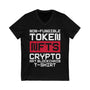 Non-Fungible Token Crypto Art Crypto V-Neck – Cryptocurrency Shirt for Enthusiasts, Traders, and Meme Lovers