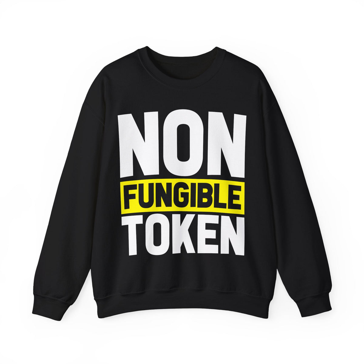 Non Fungible Token Crypto Crewneck Sweatshirt – Cryptocurrency Shirt for Enthusiasts, Traders, and Meme Lovers