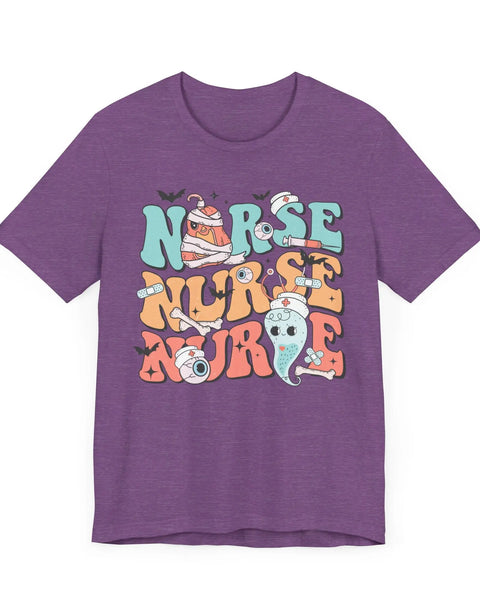 Nurse Halloween Shirt Cute Ghost And Pumpkin Medical Theme