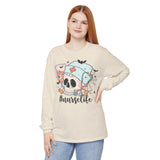 #NurseLife Halloween Long Sleeve T-Shirt - Skull and Medical Supplies Graphic Tee