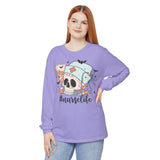 #NurseLife Halloween Long Sleeve T-Shirt - Skull and Medical Supplies Graphic Tee