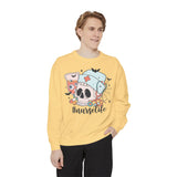 #NurseLife Halloween Sweatshirt - Skull and Medical Supplies Graphic Sweater