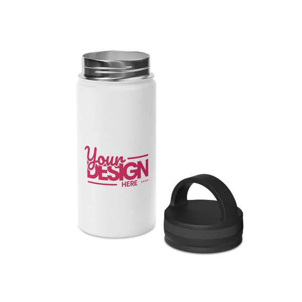 Customizable Stainless Steel Water Bottle with Handle Lid, Personalized Hydro Bottle, Outdoor Gear, Eco-Friendly Gift, Fitness Hydration