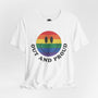 Out and Proud - Rainbow Pride Tee | Equality Shirt | LGBTQ+ Support Apparel | Colorful Gay Pride T-Shirt | Inclusive